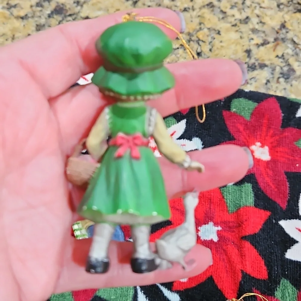 🎄Rare‎ BRADFORD JAPAN VINTAGE SET 5 HARD PLASTIC ORNAMENTS 1970S